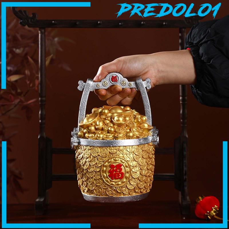 [Predolo1] Tahun Baru Patung Patung Cornucopia Treasure Case Ember Ingots Untuk Rumah