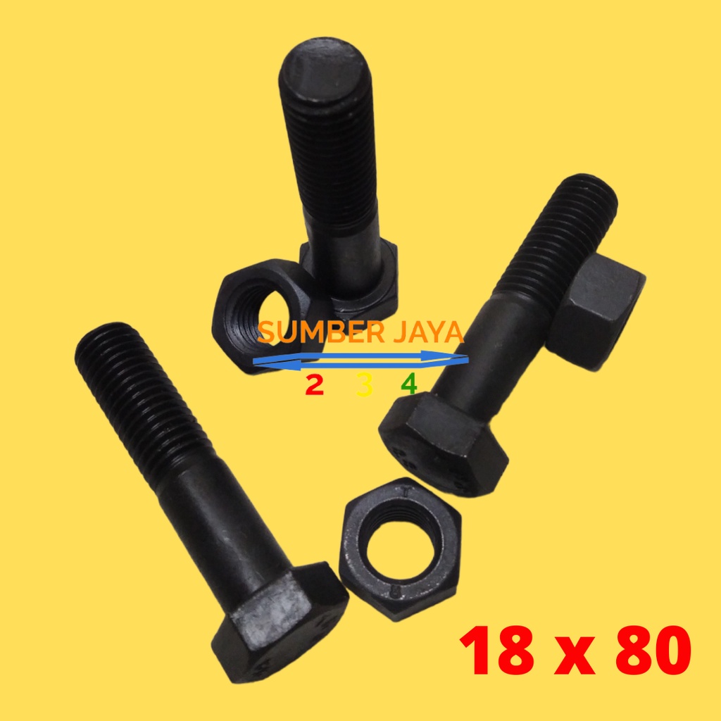 BAUT MUR BAJA 18 X 80 HITAM PER 1 PCS