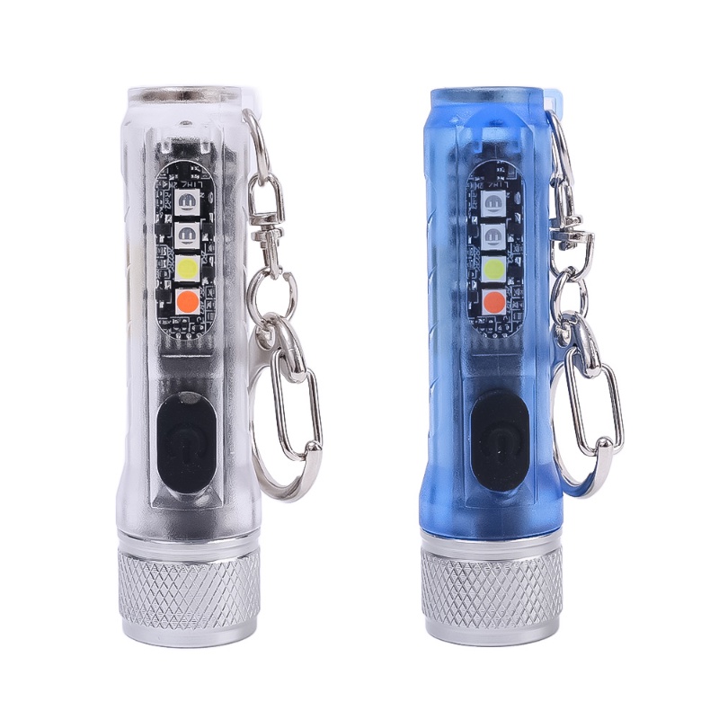 Senter Anti Air Mini Lampu Magnet Rechargeable/Lampu Emergency Dengan Lampu Samping Multicolor 11mode Pencahayaan Untuk Rumah Camping