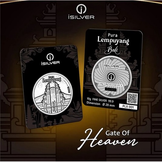 Perak Murni Isilver Motif BALI Pura Lempuyang 10 gr