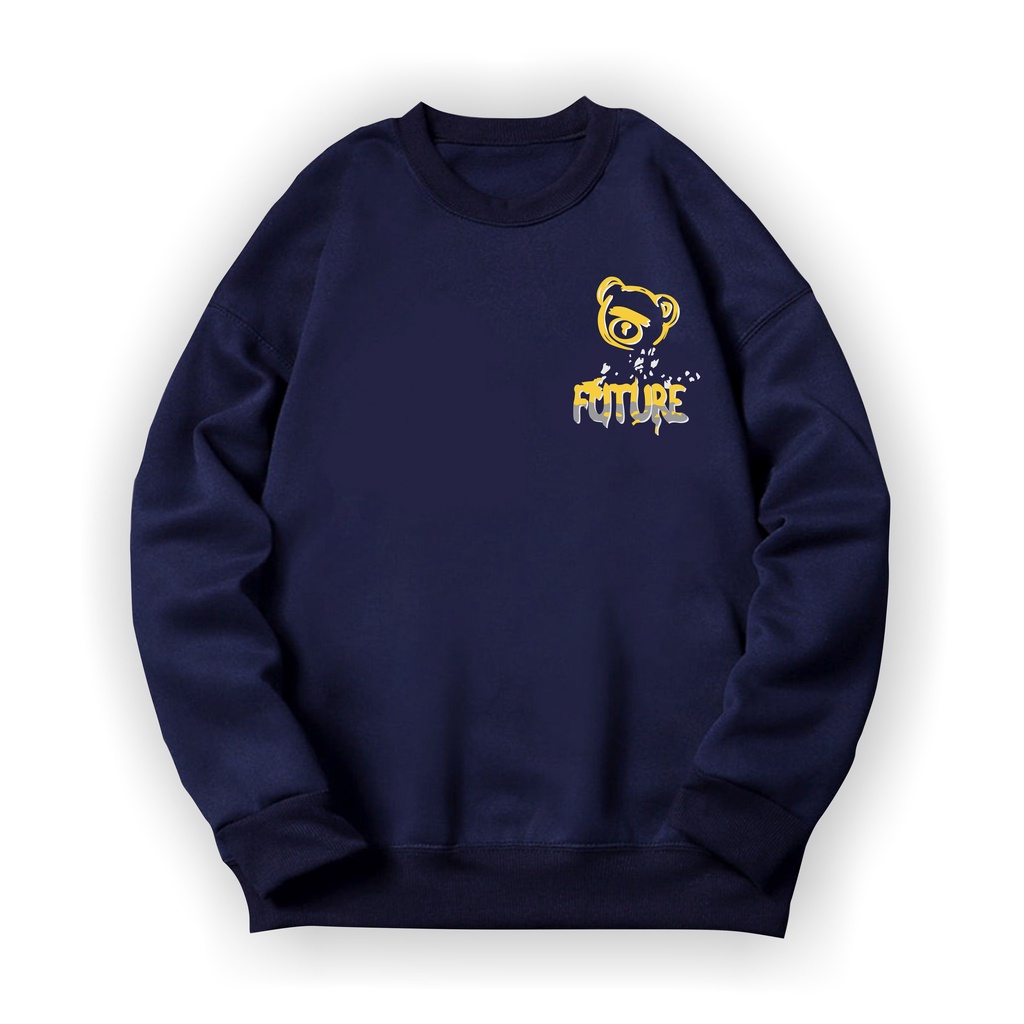 Future Bear Logo Sweatshirt Basic II Sweater Crewneck Print DTF II Sz M - XL Anak &amp; Dewasa ( Pria &amp; Wanita )