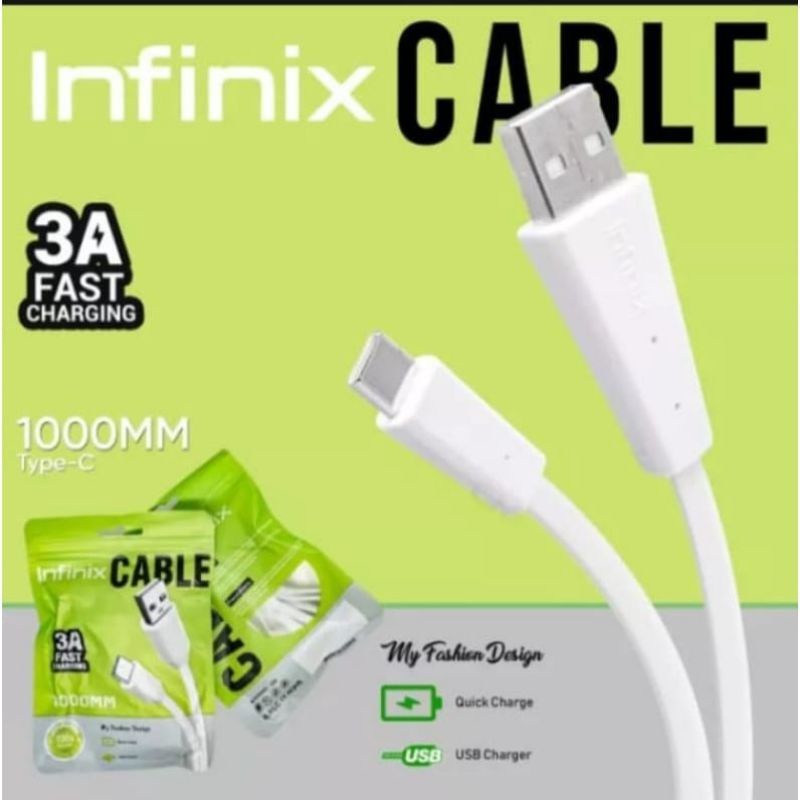 Kabel Data INFINIX TYPE-C FAST CHARGING Kabel Charger INFINIX 3A 100CM TYPE C Kabel Casan INFINIX TIPE C