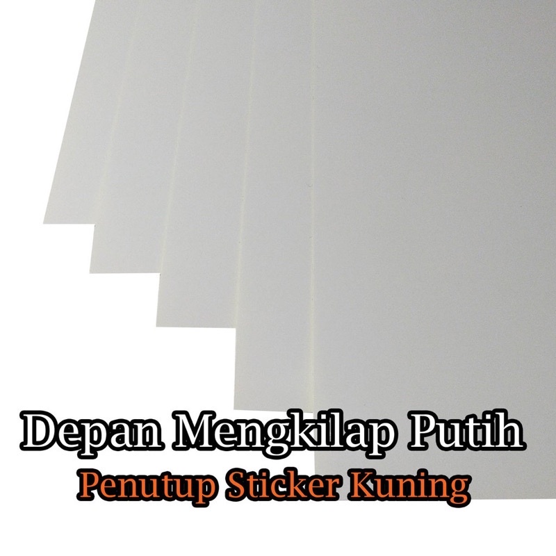 

Kertas sticker A4 kertas sticker chromo A5 kertas sticker A3 kertas sticker A3+ isi 100pcs sticker chromo A4. sticker chormo a3+