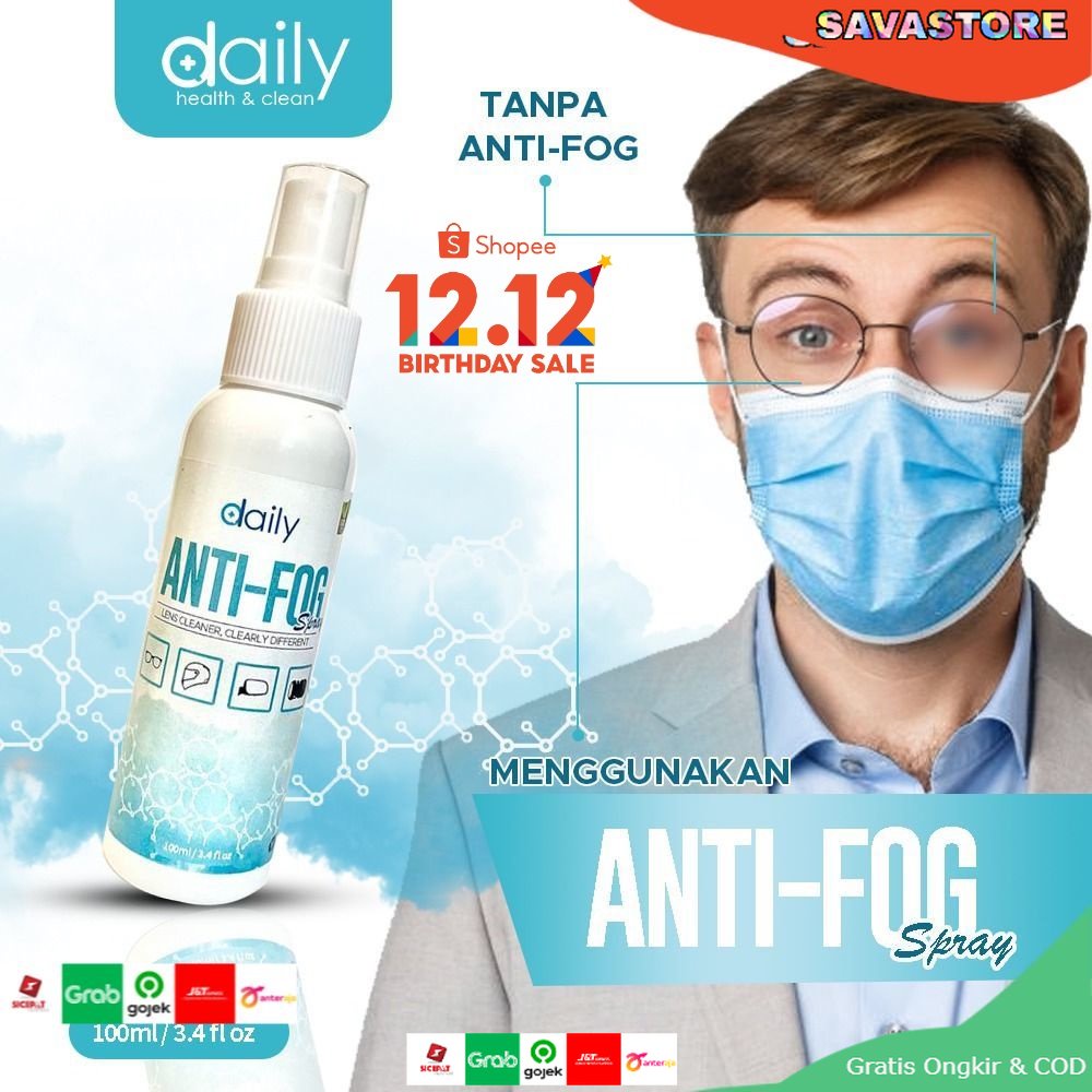 CAIRAN PEMBERSIH LENSA KACAMATA - ANTI FOG SPRAY LENS CLEANER