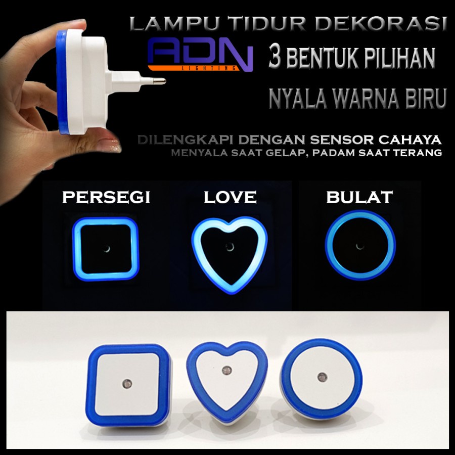 ADN.in Lampu LED Tidur sensor cahaya Lampu Lorong Kamar dekorasi Sleep Lamp