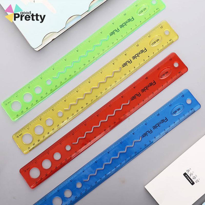 30cm Penggaris Lunak Dilipat Portabel Flexible Ruler Alat tulis - PD