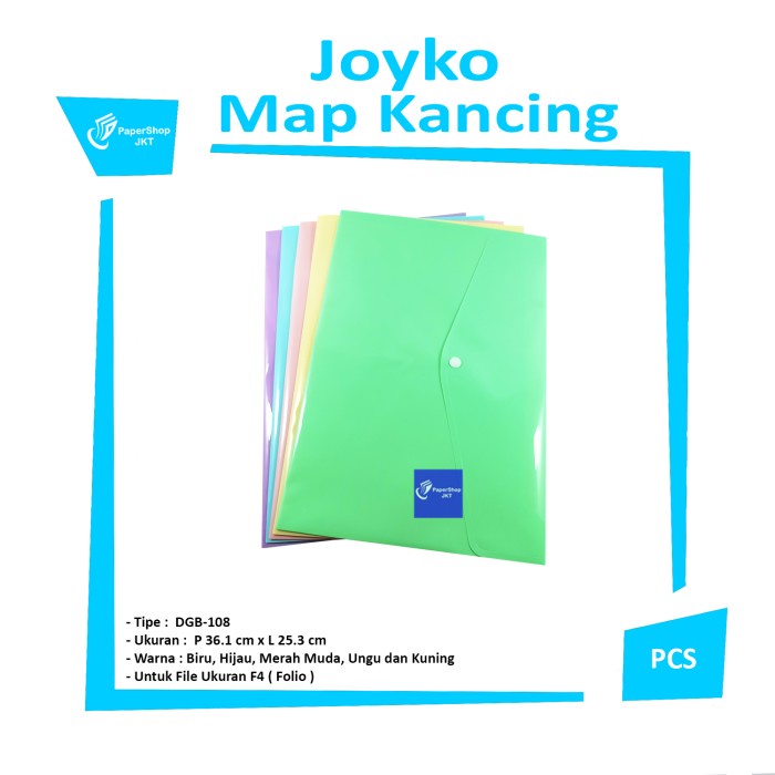 

✨NEW✨ - JOYKO MAP KANCING PLASTIK DBG-108 PASTEL COLOR [ LUSIN ] - Merah Muda