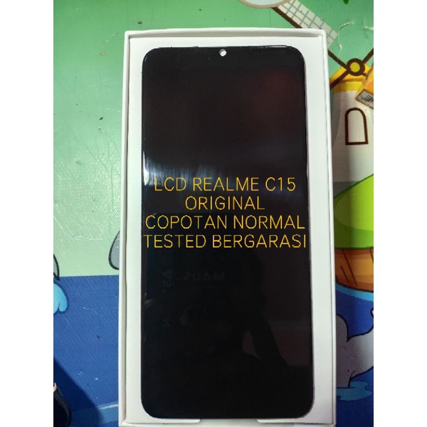 LCD REALME C15 ORIGINAL COPOTAN NORMAL BERGARANSI
