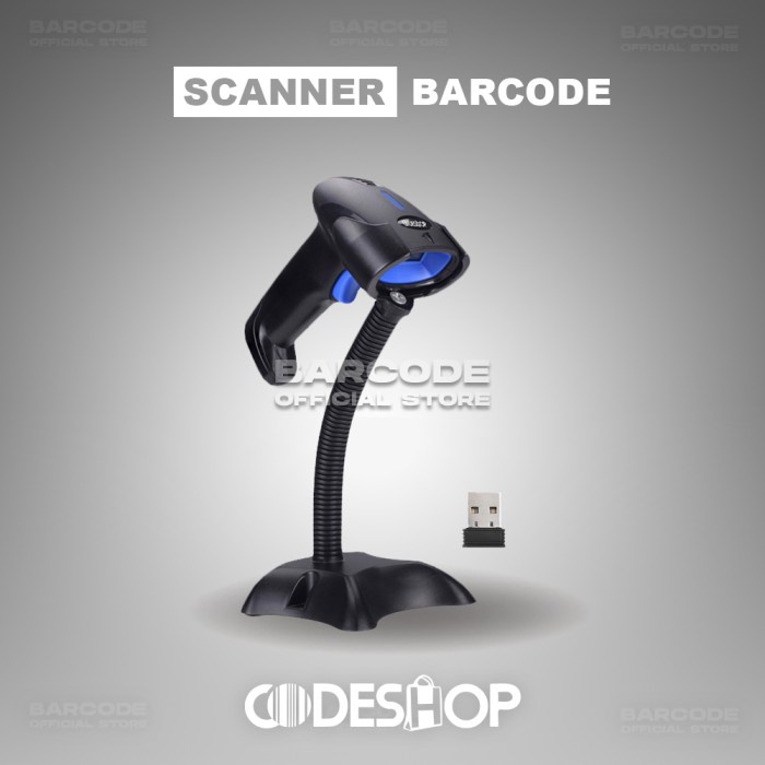 Scanner Barcode Codeshop Cd-205Bt Scanner Wireless 2D Dongle 2.4 Ghz