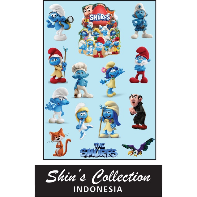 

Sticker stiker murah anti air The Smurfs 1 pc