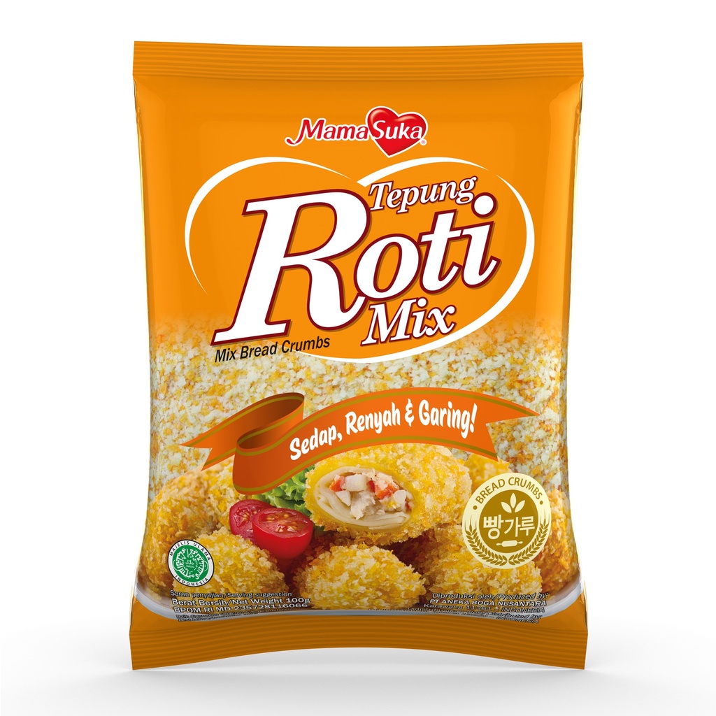 

MamaSuka Tepung Roti Mix 200gr – Mix Bread Crumb - Panir