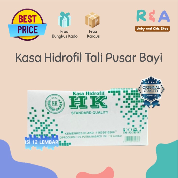 Kain Kasa Kassa Kotak Perban Gulung Hidrofil Steril Perawatan HK Ukuran 16x16 cm 1 box isi 12 lembar