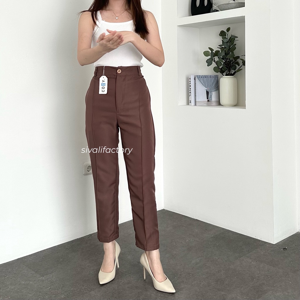 SIVALI Azora Pants - Ankle Pants Petite Friendly Celana Kantor Formal Casual - Celana 7/8