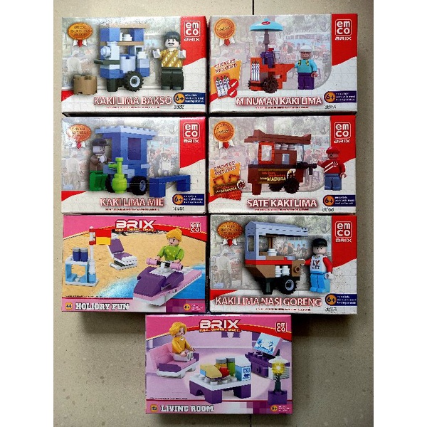LEGO EMCO BRIX PEDAGANG KAKI LIMA