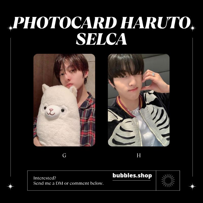 PHOTOCARD UNOFFICIAL HARUTO TREASURE SELCA