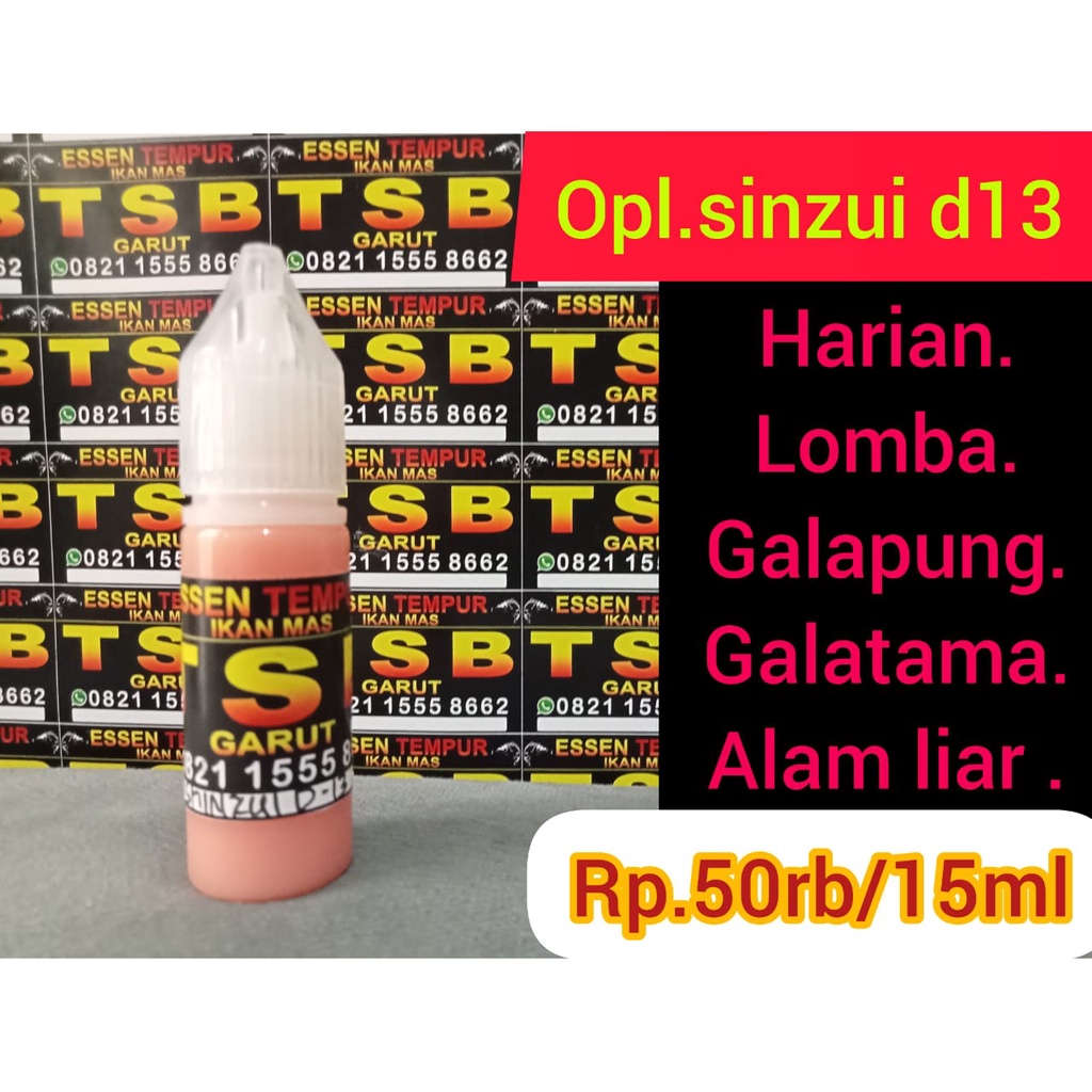 ⭐⭐⭐⭐⭐ESSEN IKAN MAS SINZUI D13. 15 ML/ESSEN IKAN MAS GACOR/ESEN IKAN MAS HARIAN/ESSEN IKAN MAS LOMBA