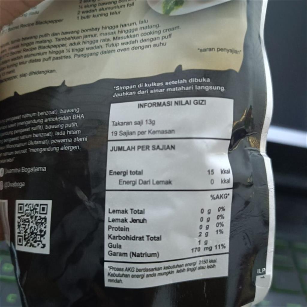Resto Secret Recipe Saus Lada Hitam 250 gr Blackpepper Sauce Halal