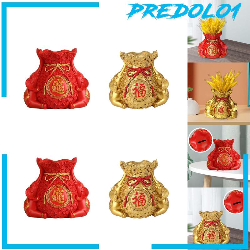 [Predolo1] Resin Berkat Cina Tas Patung Dekstop Ornamen Indah