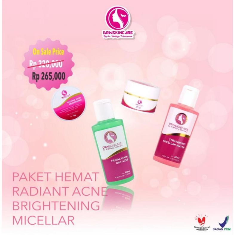 DRW Skincare Paket Hemat Radian Micellar Water (4 item) By dr. Wahyu Triasmara
