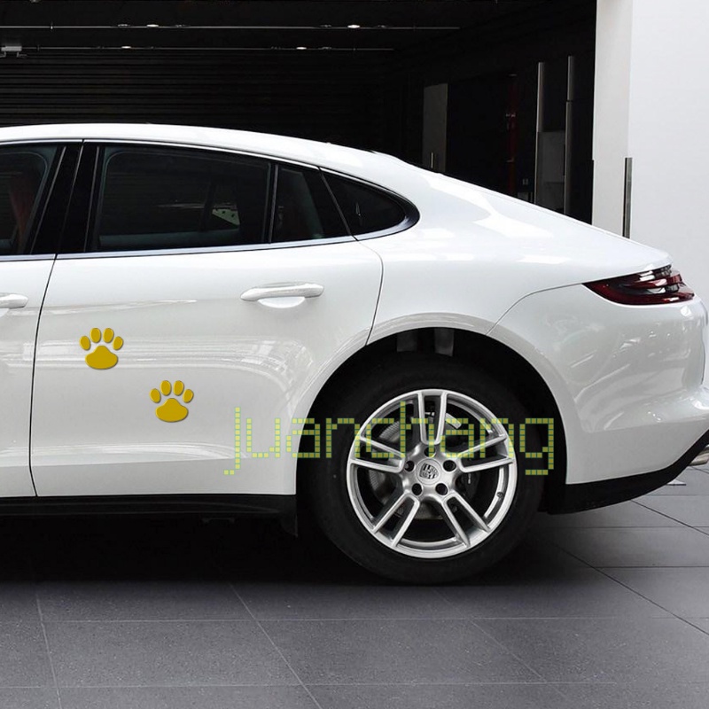 Styling Mobil Desain Keren Paw Auto Motor Dekorasi 3D Kaki Anjing Tapak Kaki PVC Stiker Mobil Decal Anjing Beruang Kucing Hewan Kaki Print Sticker