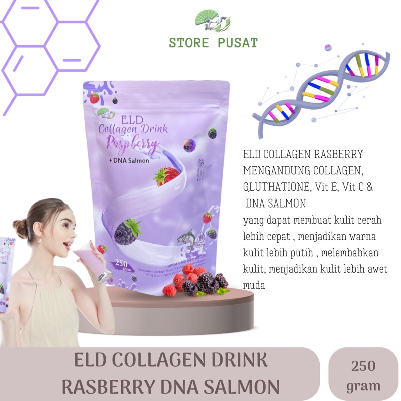 [ 250 gram ]SUPER BIG SIZE‼️ELD COLLAGEN + LGLUTHATIONE || WHITENING  || Mencerahkan || Anti aging || Supplement beauty