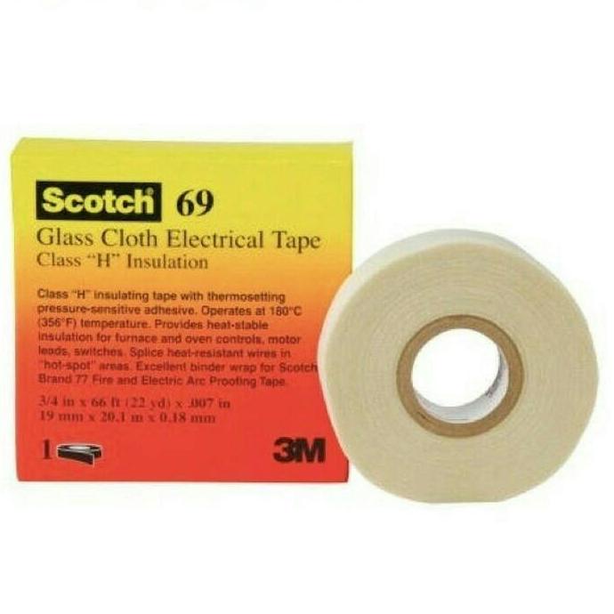 

3m Isolasi Tahan Panas scotch 69 ukuran 18mm x 20,1M