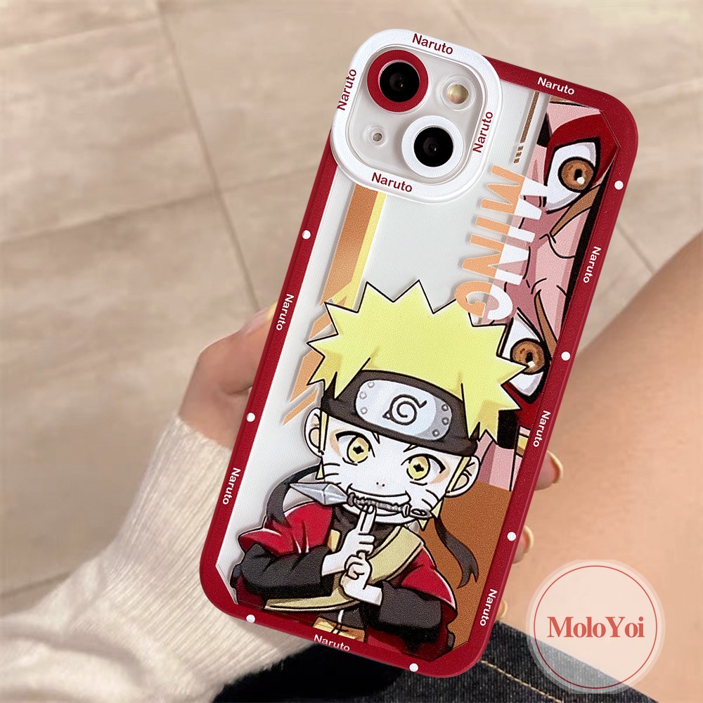 IPHONE Kompatibel Untuk Iphone11 7 14 8 Plus 13 12 14 Pro Max XR X XS Max 6s 6plus SE 2020 Trendy Anime NARUTO Shockproof Kartun Uchiha Sasuke Soft Tpu Case Angel Eyes Cover