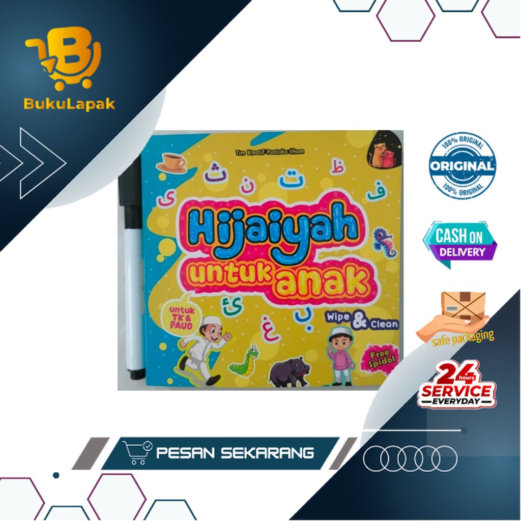 Buku Anak Islami: Mengenal Hijaiyah Boardbok - Buku Belajar Hijaiyah