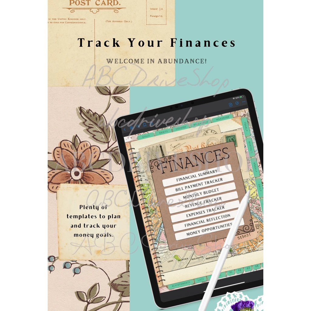 Digital Planner -  Vintage Paris Ultimate Life Binder