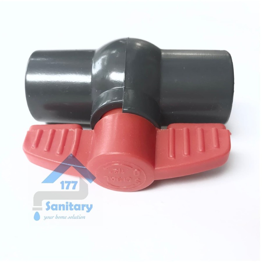 Stop Kran Plastik 3/4 inch CS MURAH Stop keran air Ballvalve PVC Ball valve Tanpa Drat 3/4&quot; sambungan pipa air