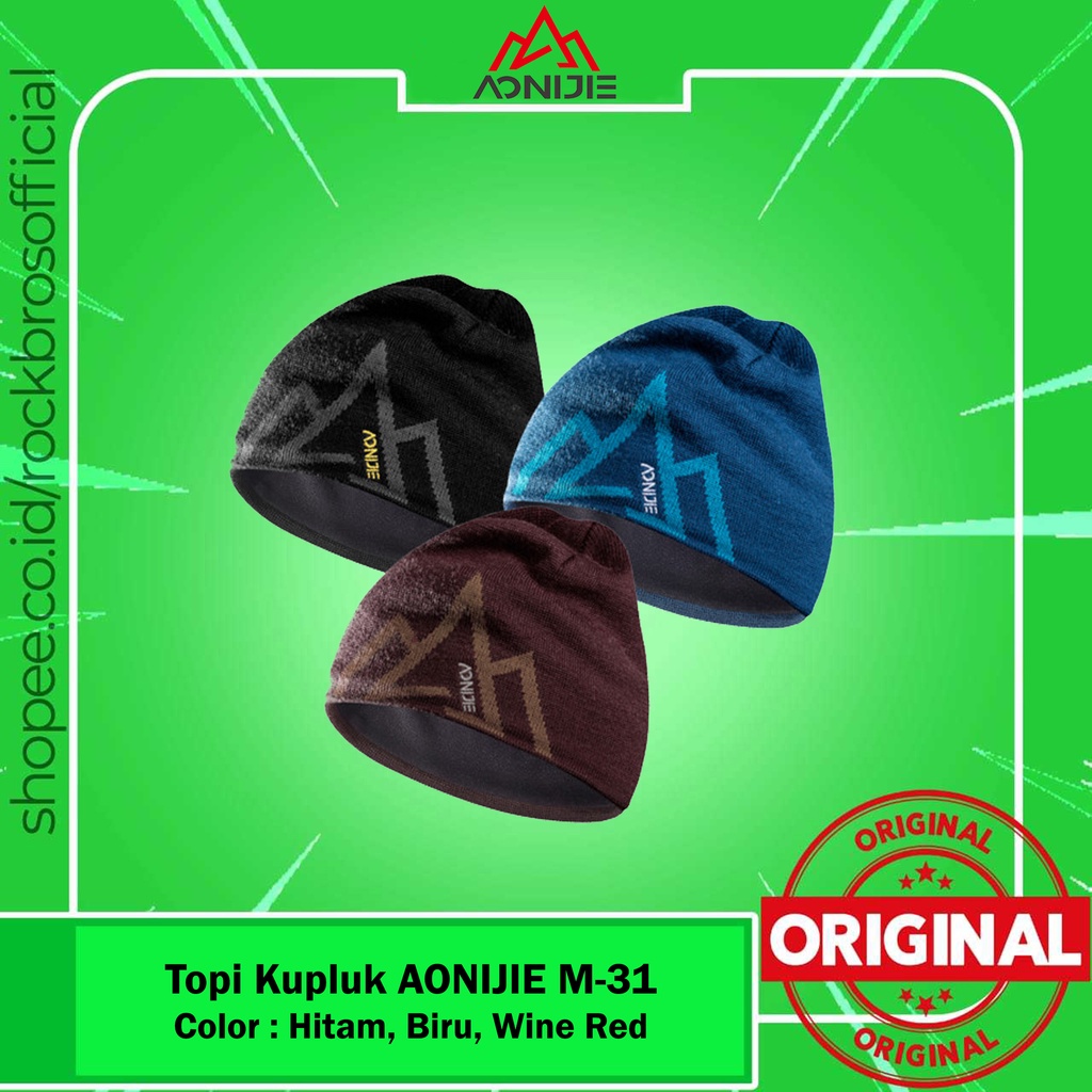 Topi Kupluk Rajut Aonijie M-31 Warm Beanie Hat Olah Raga Hiking Camping Piknik Traveling Outdoor Pri