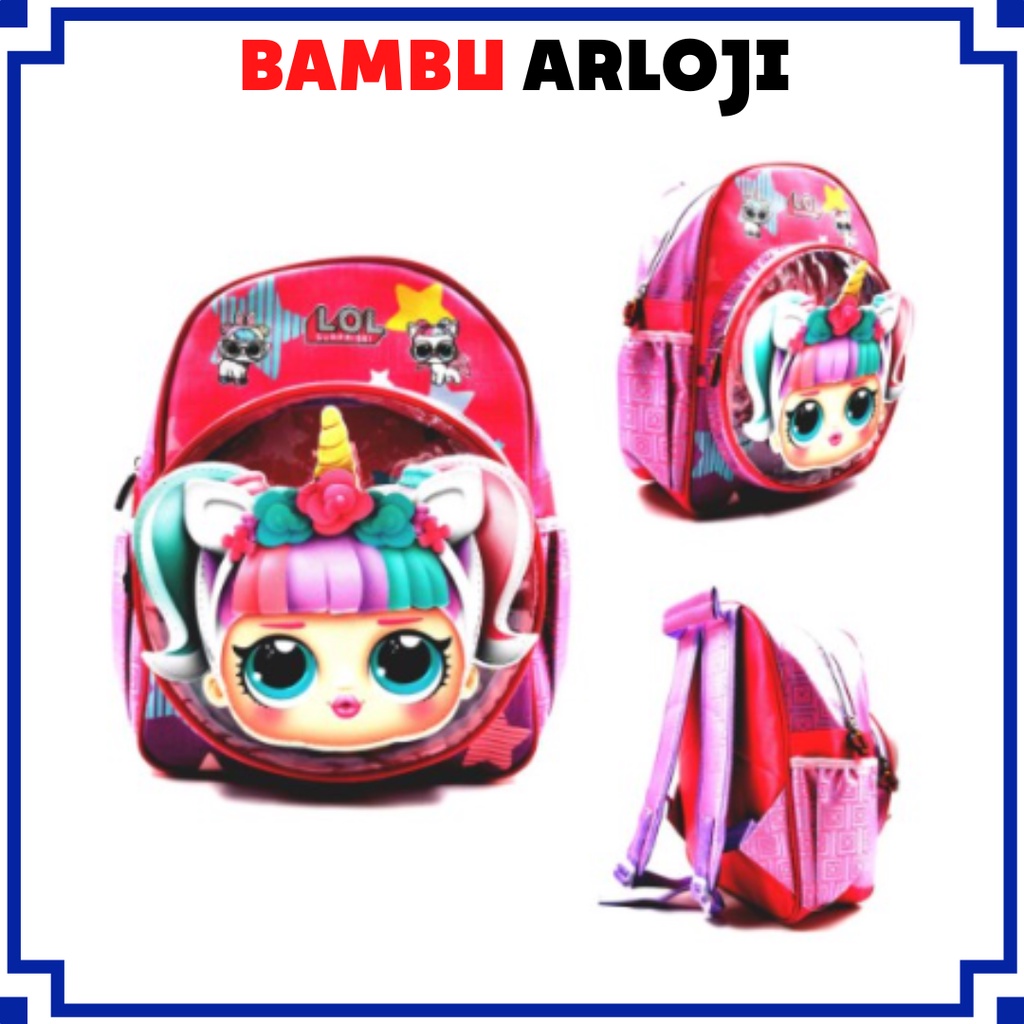 BAJ TAS SEKOLAH TK / PAUD ANAK IMPORT LAKI PEREMPUAN SUPERHERO / LOL / UNICORN / PONY / HELLO KITTY BE / TA027