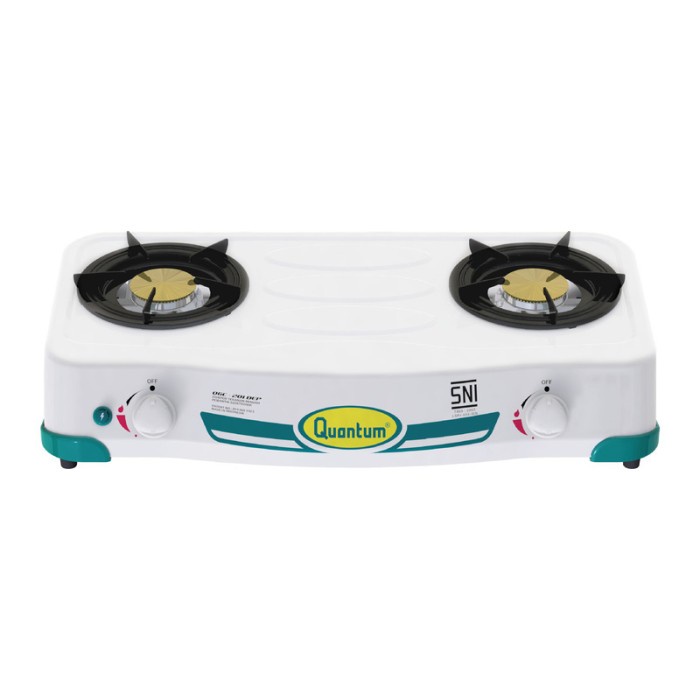 NON COD Quantum QGC201DEP Kompor Gas 2 Tungku Pemantik Electric - QGC-201DEP KODE5295