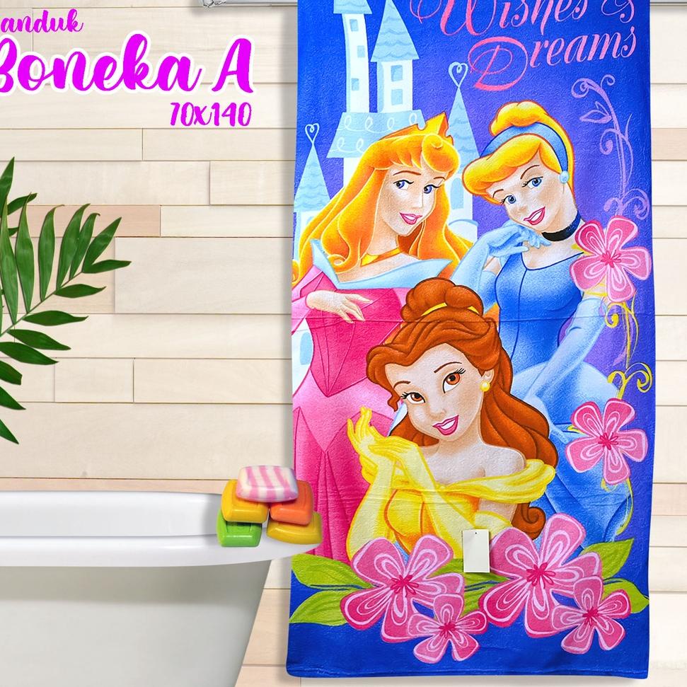 SIAP KIRIM ㊊ Handuk Mandi Dewasa Motif Karakter / Handuk Boneka - Pasar Handuk - 70 x 140 cm ✦