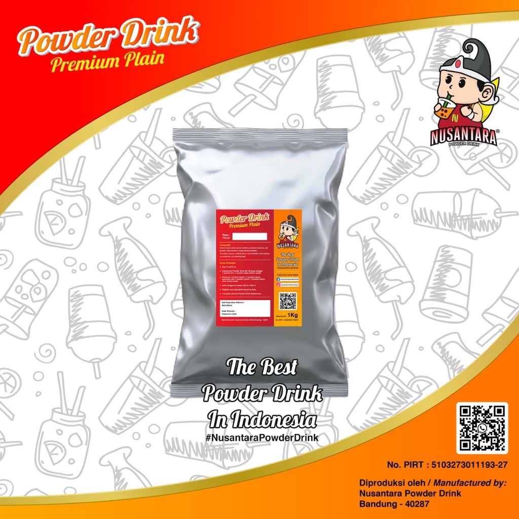

Powder Drink Premium Plain Repack 250gr