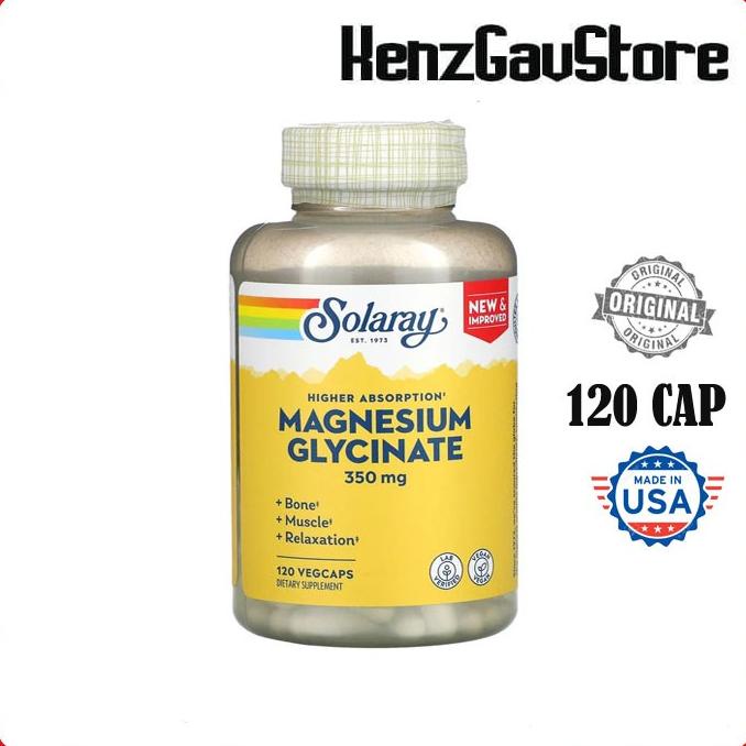 SOLARAY, Magnesium Glycinate 400 mg 120 Caps
