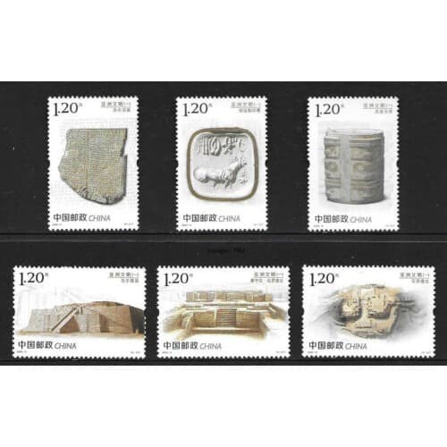 

✨NEW✨ - PERANGKO TIONGKOK 2020 - 8 ASIAN CIVILZATION - 6V - MINT