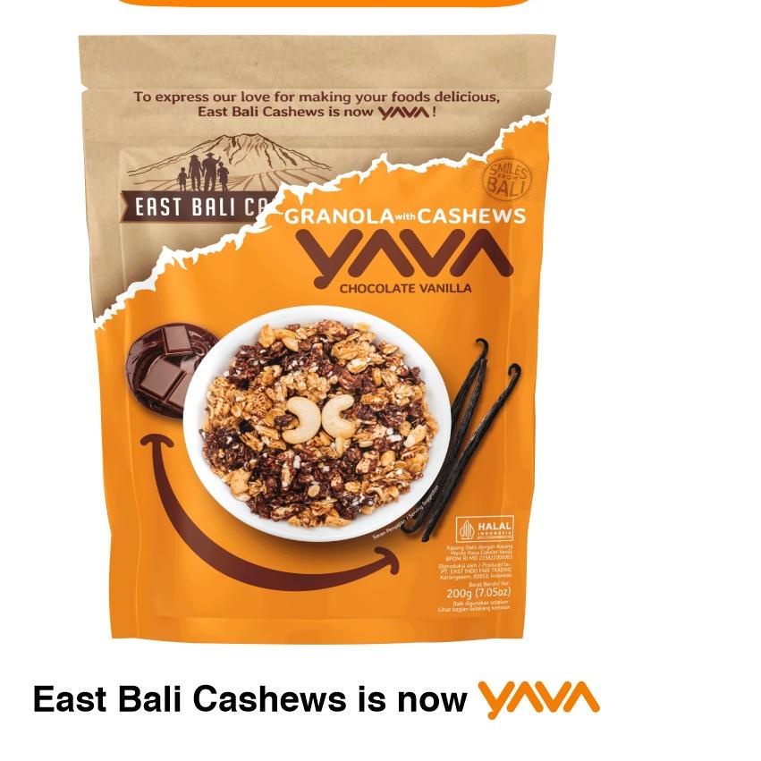 

GT7✻ YAVA Granola Chocolate Vanilla 200g Ready Banyak
