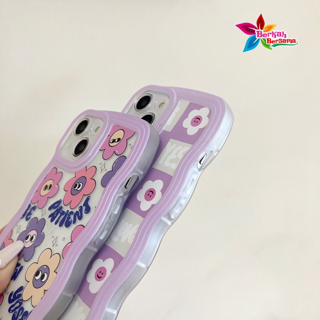 SS125 SOFTCASE SILIKON GELOMBANG MOTIF SMILE FLOWER FOR OPPO F1S A59 F5 F5 YOUTH F7 F7 PRO F11 F11 PRO RENO 8T 4 4F F17 PRO 5 5F A94 F19 PRO 6 7 8 7Z A96 A78 A58 A38 A18 4G BB7460