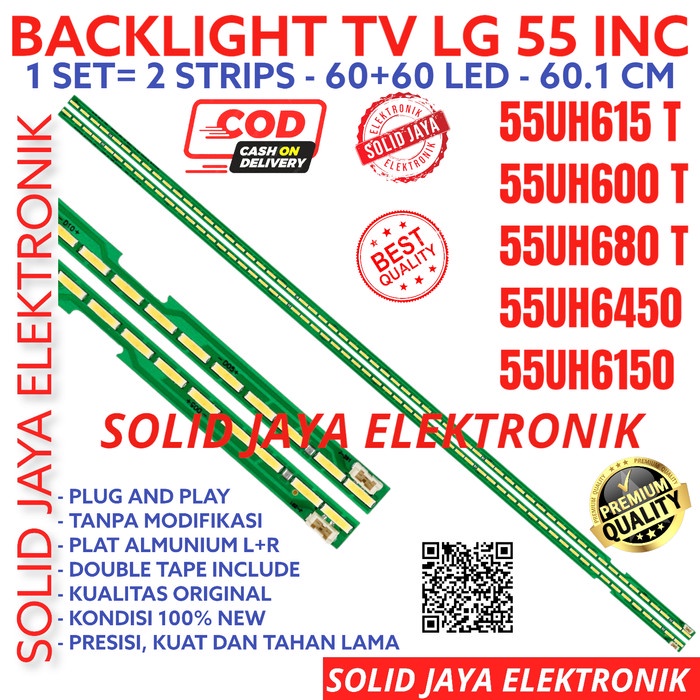 BACKLIGHT TV LG 55 INC 55UH615T 55UH615 LAMPU BL LED 55UH 615 INCH IN CUCI GUDANG