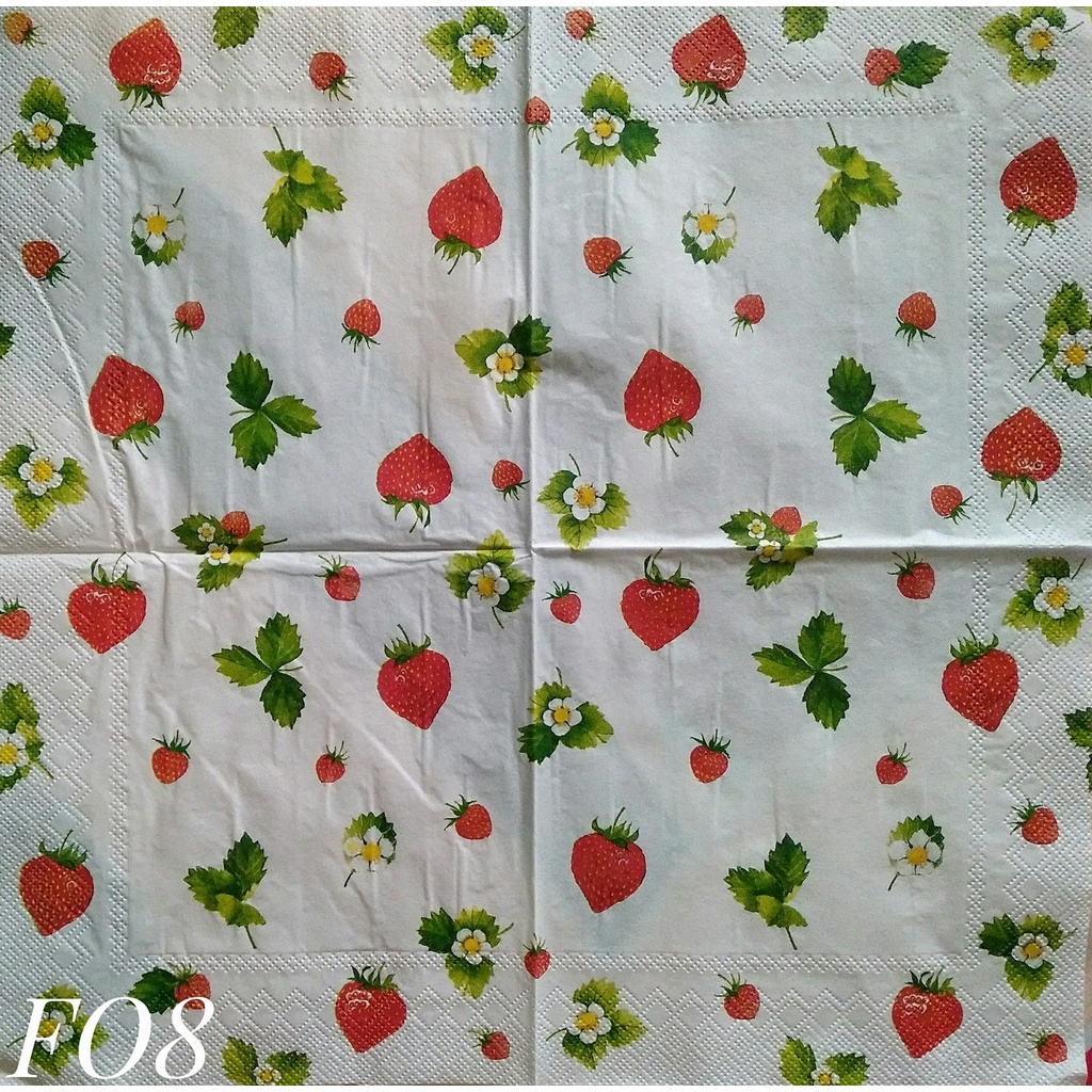 

Napkin Eropa Food FO8/ Tissue Decoupage