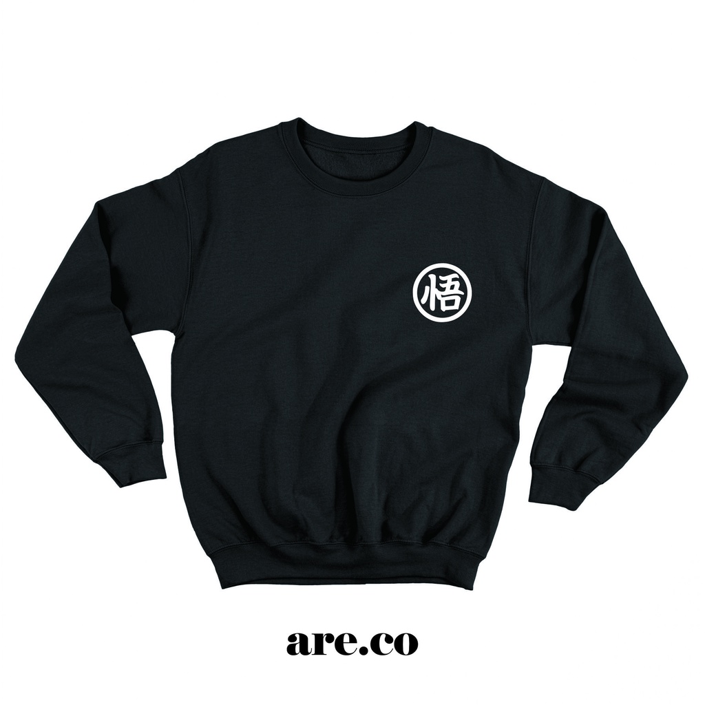 Crewnack Dragon Ball Logo Son Goku / Sweatshirt / Crewneck Pria / Logo Dragon Ball