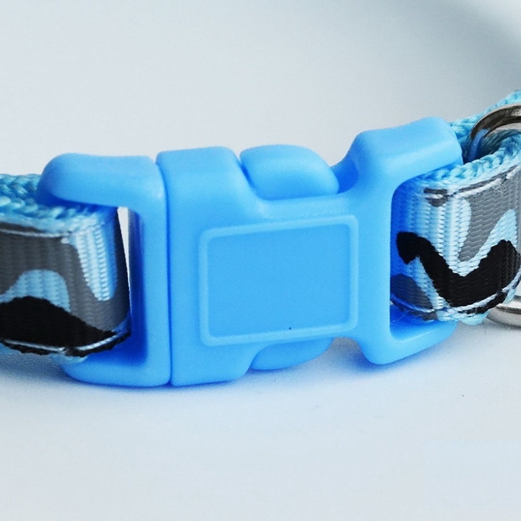 Kalung Collar Kucing Motif Army Dengan Ring Bunyi Bahan Kokoh Adjustable Bisa dibesar Kecilkan