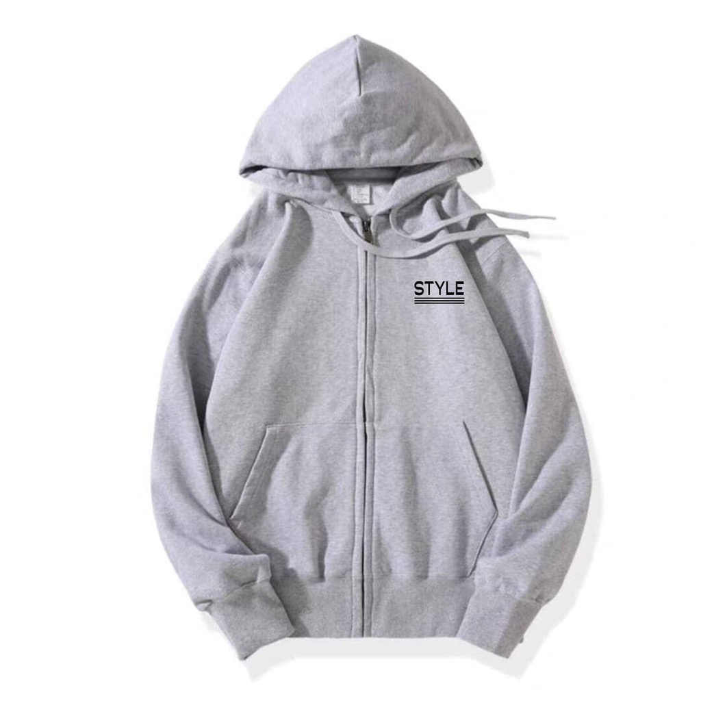 KIYOREN JAKET SWEATER HOODIE ZIPPER RESLETING UNISEX PRIA DAN WANITA DEWASA