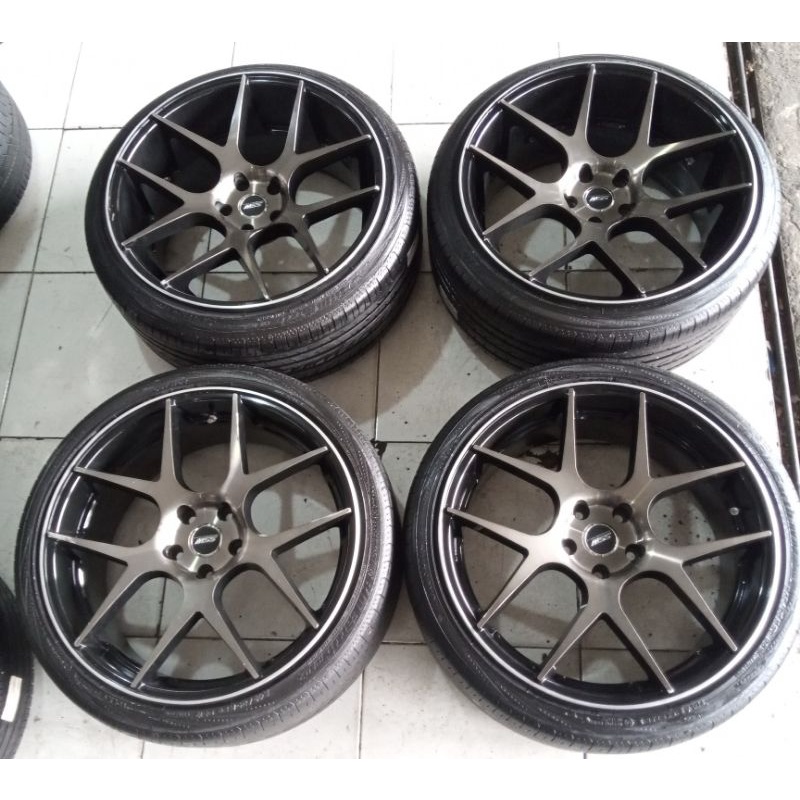 velg Mobil Second SSW Ring 20 Pcd 5x114,3 + Ban Yokohama 245 35 r20 Buat Civic turbo Odyssey Camry