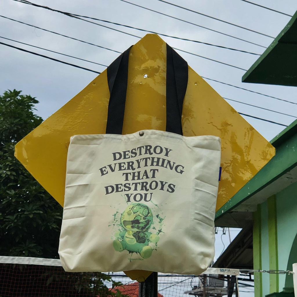 Tas Tote Bag - Alien Attack Destroy