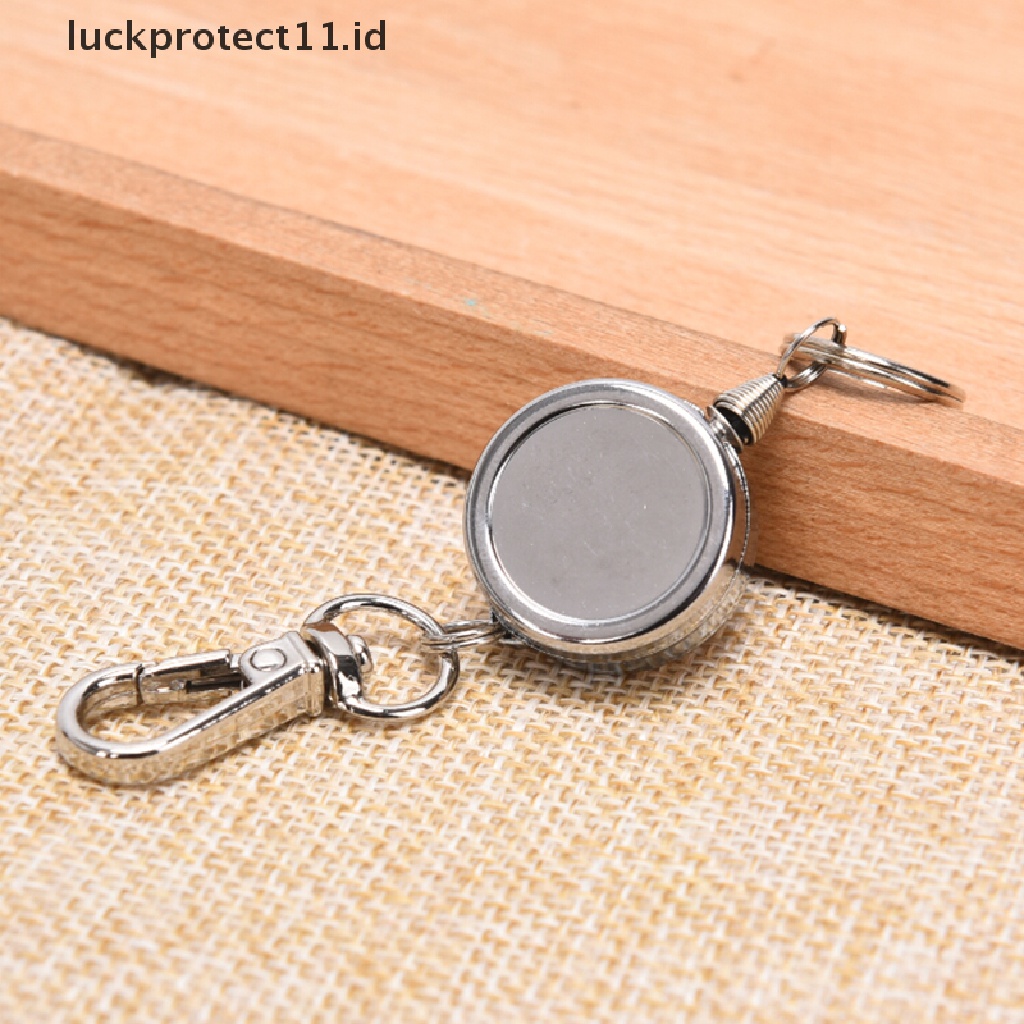 /Fashion Hot// Fashion// Ditarik Tarik Kunci Ring Rantai Klip Carabiner Holder Recoil Extendsl Gantungan Kunci.