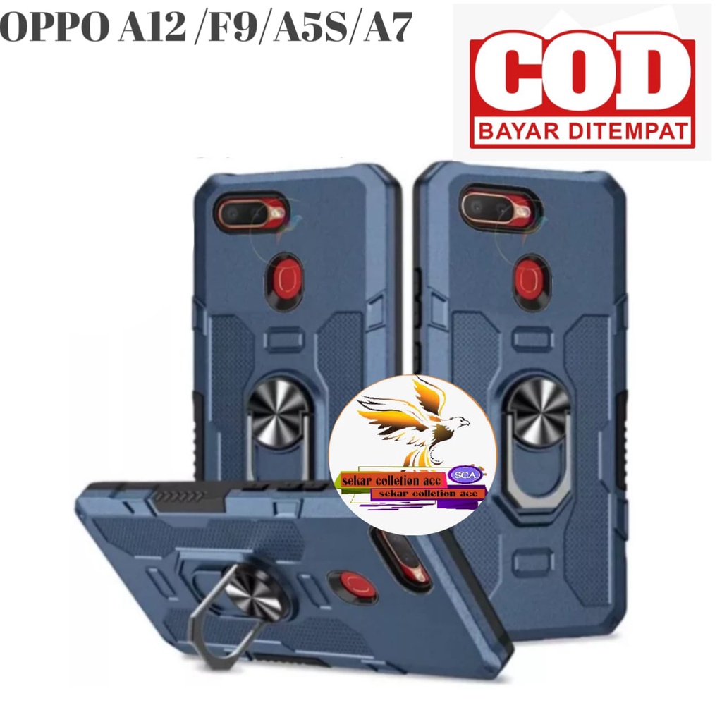 OPPO A12 F9 A5S A7  CASE ROBOT HIT EYE RING CASING HP ROBOT UNTUK OPPO A12 F9 A5S A7