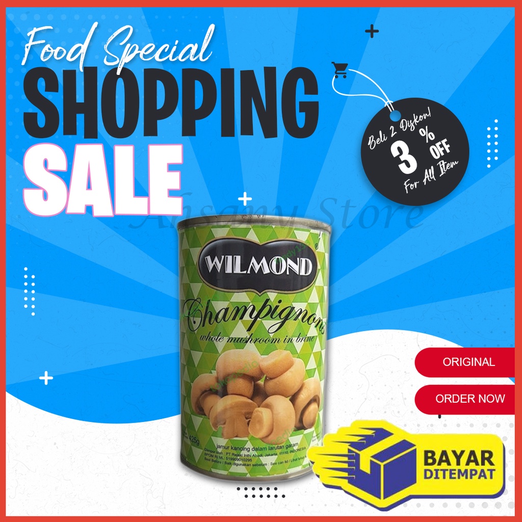 

Jamur Kancing Champignon Mushroom Kaleng Wilmond