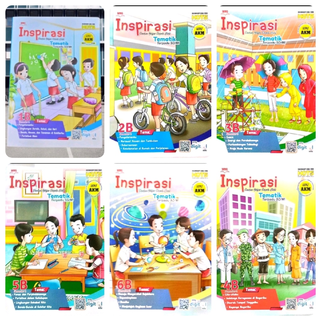 Harga satuan LKS inspirasi gabungan tematik k13 untuk SD/mi kelas 1-6 semester 2 penerbit WMG